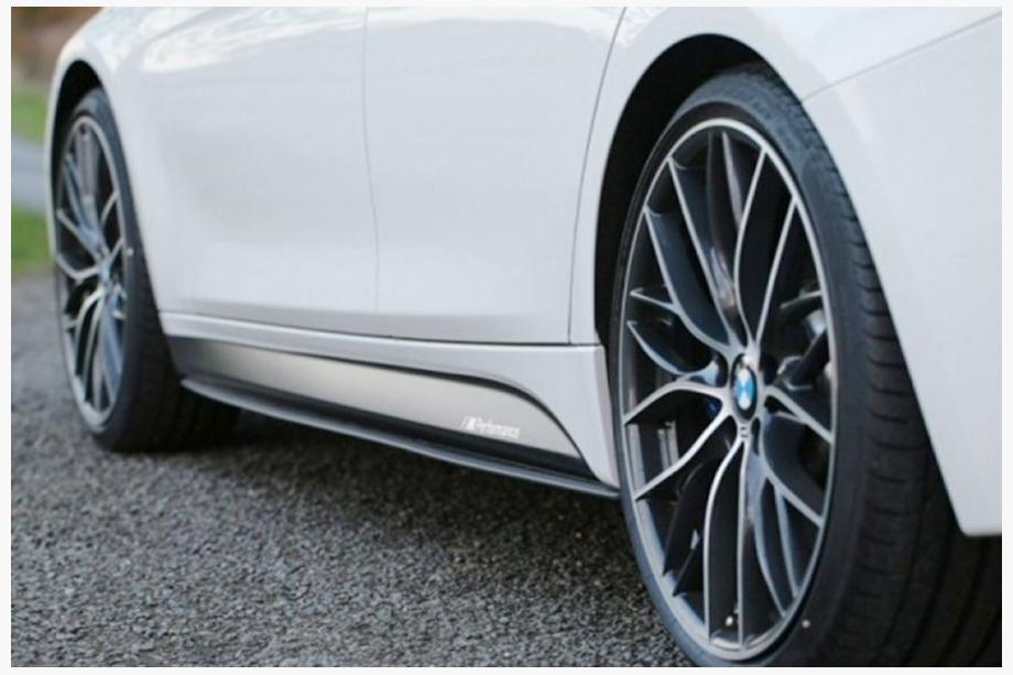 BMW 5 серия F10/F11 2010–2016 гг. Боковые пороги OmsaLine (черные) Image