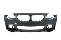 BMW 5 серия F10/F11 2010–2016 гг. Накладка на передний бампер DPT Flap (для M-Performance, Черный Глянец) фото 7