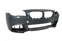 BMW 5 серия F10/F11 2010–2016 гг. Накладка на передний бампер DPT Flap (для M-Performance, Черный Глянец) фото 14