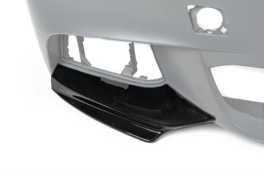 BMW 5 серия F10/F11 2010–2016 гг. Накладка на передний бампер DPT Flap (для M-Performance, Черный Глянец) Фото 3