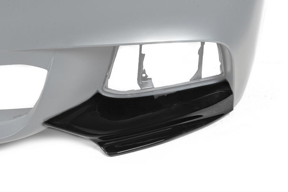 BMW 5 серия F10/F11 2010–2016 гг. Накладка на передний бампер DPT Flap (для M-Performance, Черный Глянец) Фото 8