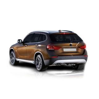 Накладка над номером (нержавейка) BMW X1 E84 2009-2015 гг. фото 1