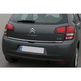 Нижняя кромка крышки багажника нержавейка OmsaLine Citroen C-3 2009–2016 гг. фото 1
