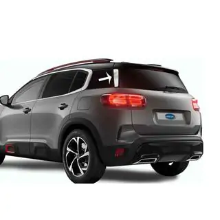 Хром накладки под спойлер (2 шт, нерж сталь) Citroen C5 Aircross 2017-2025 гг. фото 1