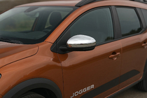 Dacia Jogger 2022- гг. Накладки на Зеркала (2 шт, Нержавеющая Сталь) фото 1