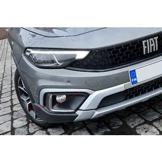 Накладки на Противотуманные Фары из Нержавеющей Стали Fiat Tipo Cross 2021- гг. фото 3