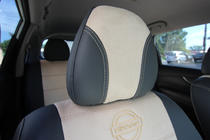 Nissan X-trail T32/Rogue 2014-2021 гг. Авточехлы ЭкоКожа+Ткань+Алькантара Antara A0013 (Полный Комплект) фото 12