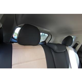 Авточехлы ЭкоКожа+Ткань+Алькантара Antara A0013 (Полный Комплект) Nissan X-trail T32/Rogue 2014-2021 гг. фото 3