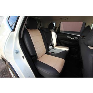Авточехлы ЭкоКожа+Ткань+Алькантара Antara A0013 (Полный Комплект) Nissan X-trail T32/Rogue 2014-2021 гг. фото 4