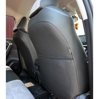 Авточехлы Эко-кожа+Ткань+Алькантара Antara A0010 (Полный комплект) Toyota Rav 4 2019- гг. фото 4