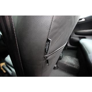 Авточехлы Эко-кожа+Ткань+Алькантара Antara A0010 (Полный комплект) Kia Sportage 2021- гг. фото 2