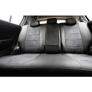 Авточехлы Эко-кожа+Ткань+Алькантара Antara A0010 (Полный комплект) Kia Sportage 2021- гг. фото 3