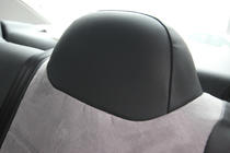 Citroen C-Elysee 2013-2022 гг. Авточехлы Эко-кожа+Ткань+Алькантара Antara A0010 (Полный комплект) фото 11