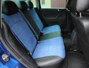 Volkswagen Passat B5 1997-2005 гг. Авточехлы ЭкоКожа+Ткань+Алькантара Antara A006 (Полный Комплект) фото 5
