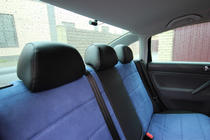 Volkswagen Passat B5 1997-2005 гг. Авточехлы ЭкоКожа+Ткань+Алькантара Antara A006 (Полный Комплект) фото 7