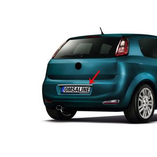 Хромированная накладка над номером (нержавейка) Fiat Punto Grande/EVO 2006-2018 гг. фото 1
