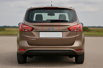 Хромированная накладка над номером (нержавейка) фото 1