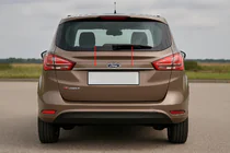 Ford B-Max 2012-2017 гг. Хромированная накладка над номером (нержавейка) фото 1