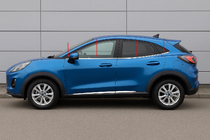 Ford Puma 2019- гг. Нижние молдинги окон нержавейка (8 шт) фото 3