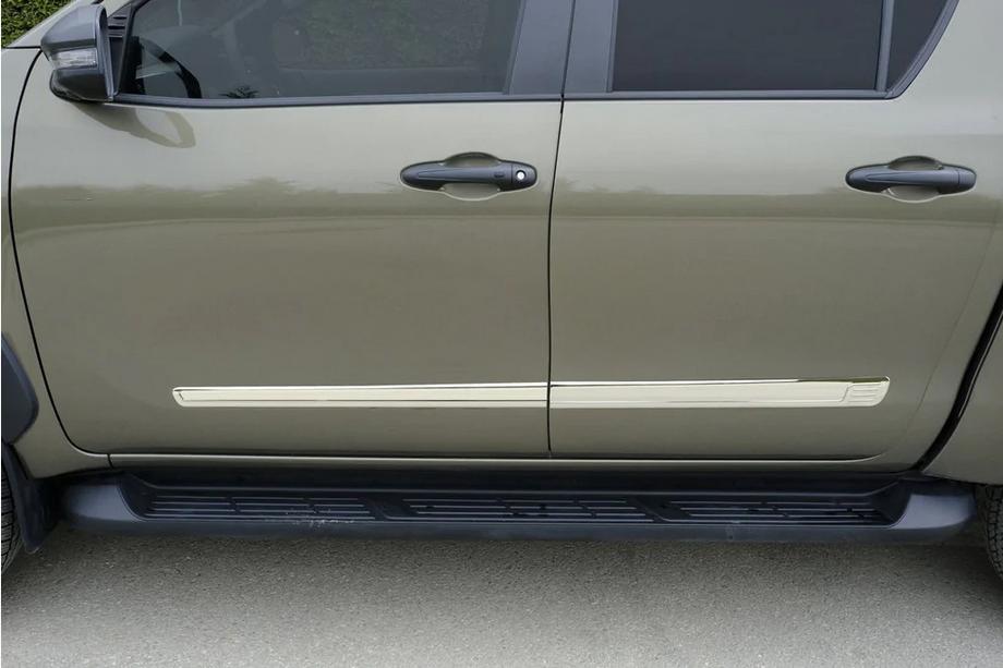 Nissan Navara/NP300 2016- гг. Молдинги на двери Нержавеющая сталь (4 шт) Image