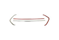 Ford Custom 2013-2022 гг. Хромированная окантовка решетки радиатора 2018+ (4 шт., нержавейка) фото 6