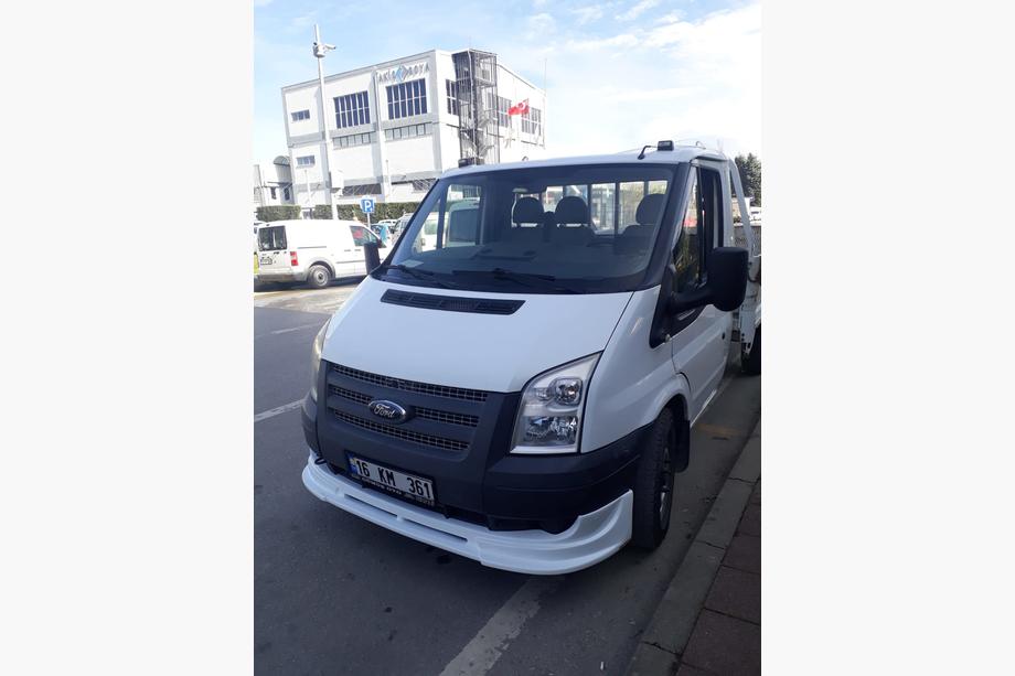 Ford Transit 2000–2014 гг. Нижняя накладка на передний бампер (2006-2014, узкая) Фото 3
