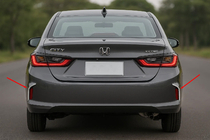Honda City 2021- гг. Окантовки отражателей заднего бампера SD (2 шт, нержавейка) фото 1