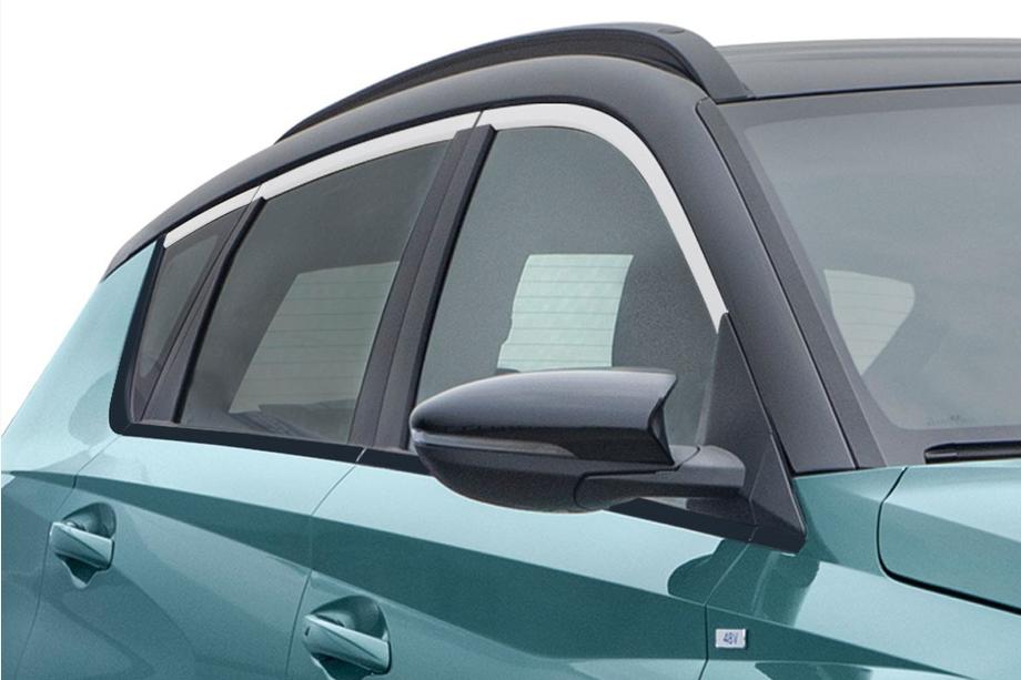 Верхние молдинги окон нержавейка (6 шт) Image Верхние молдинги окон нержавейка (6 шт) Image