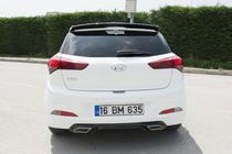 Hyundai I-20 2014-2020 гг. Задняя накладка Meliset (грунт под покраску) фото 4