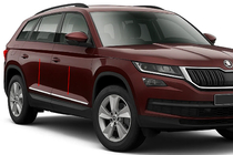 Skoda Kodiaq 2016-2023 гг. Дверные Молдинги OmsaLine Нержавеющая Сталь фото 1
