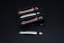 Хромированные накладки на ручки (1 с отверстием под ключ, 4 шт, нержавейка) фото 3