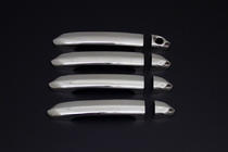 Хромированные накладки на ручки (1 с отверстием под ключ, 4 шт, нержавейка) фото 1