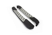 Volkswagen LT 1995-2006 гг. Боковые пороги DOT-Line за колесом (2 шт., Алюминий) фото 3