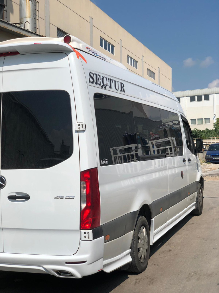 Комплект порогів (під фарбування) L3 - Long (під тюнінг бампер) для Mercedes Sprinter W907/W910 2018- рр - фото 5