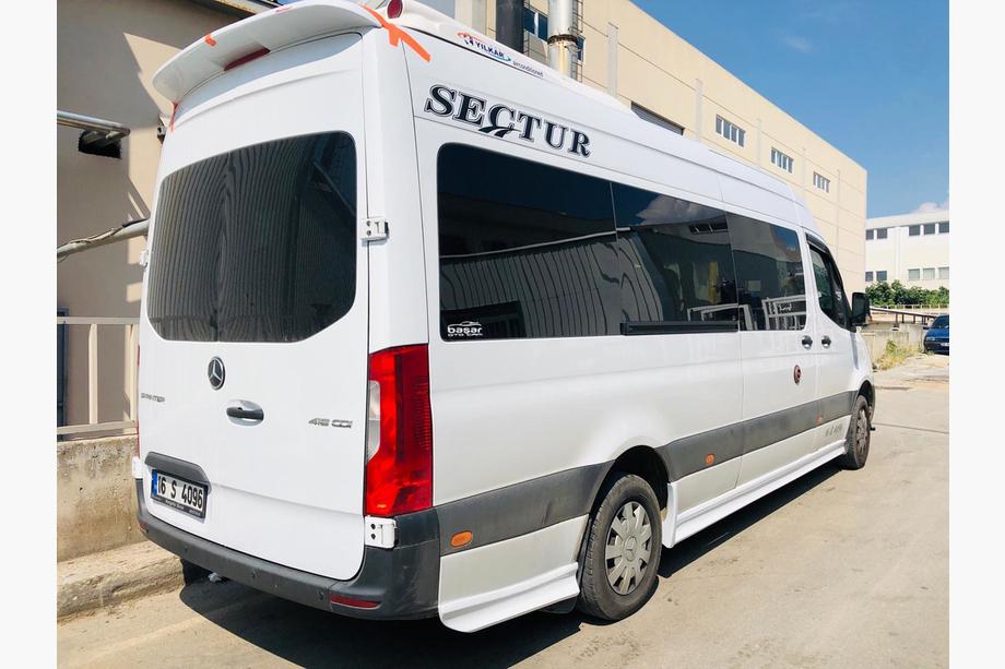 Mercedes Sprinter W907/W910 2018- гг. Комплект порогов (грунт под покраску) L4 - Extra Long Фото 4