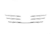 Renault Megane IV 2016-2025 гг. Хромированные Накладки на Решетку Радиатора 2021+ (5 шт, Нержавейка) фото 3