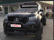 Mercedes X class 2017-2020 гг. Спойлер лобового стекла (V3, под покраску) фото 2