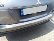 Mitsubishi Eclipse Cross 2017- гг. Накладка на задний бампер (OmsaLine, нержавейка) фото 1