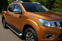 Nissan Navara/NP300 2016- гг. Накладки на зеркала (2 шт, нержавейка) фото 1
