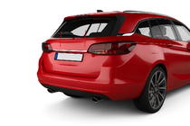 Opel Astra K 2016-2021 гг. Хромированная накладка над номером (SW, нержавейка) фото 1
