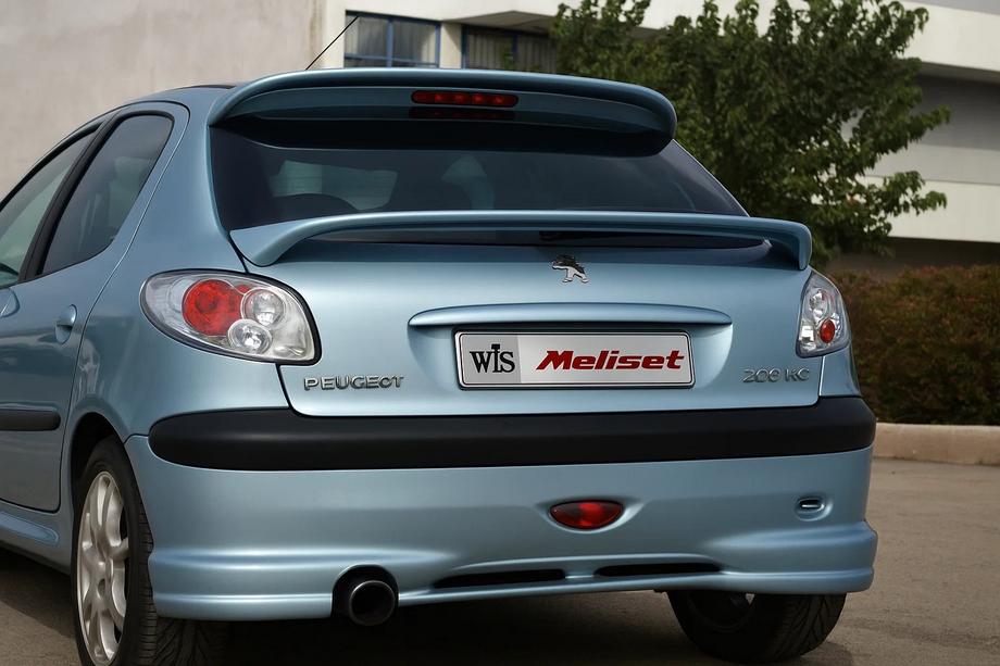 Peugeot 206 1998-2024 гг. Нижний спойлер Meliset (грунтованный под покраску) Image