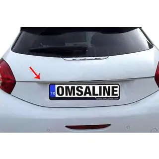 Хромированная накладка над номером OmsaLine (нержавейка) фото 1