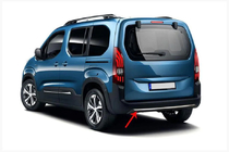 Накладка на задний бампер нержавейка фото 1