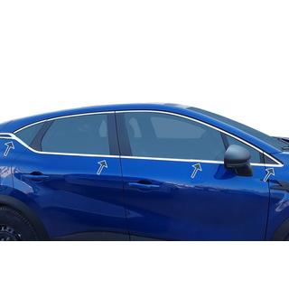 Renault Captur 2019+ Окантовка окон (8 шт, нерж.)