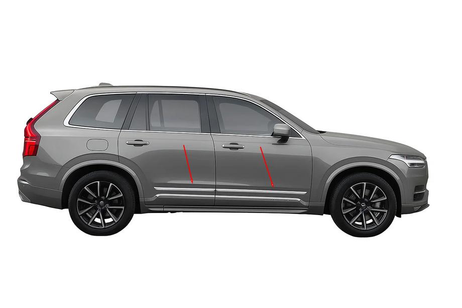 Volvo XC90 2015- гг. Молдинги на двери Нержавеющая сталь (4 шт) Image
