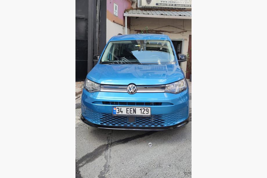 Volkswagen Caddy 2020- гг. Накладка на передний бампер (под покраску) Фото 5