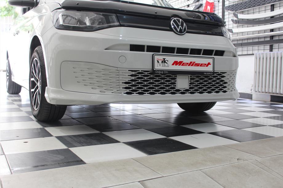 Volkswagen Caddy 2020- гг. Накладка на передний бампер (под покраску) Фото 2