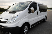 Opel Vivaro 2001–2015 гг. Хромированные Накладки на Зеркала (2 шт.) Carmos - Турецкая сталь фото 1