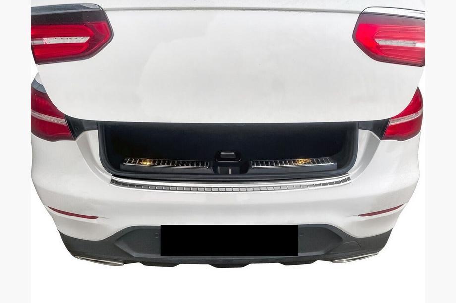 Mercedes GLC coupe C253 2016-2023 гг. Накладка на задний бампер Carmos нержавейка Фото 2