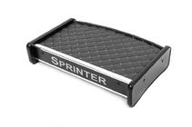 Mercedes Sprinter W901/902/903/904/905 1995-2006 гг. Полка на торпедо (2000-2006, Серая с серой строчкой) фото 1